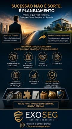 Planejamento é a base de tudo. Pense no seu futuro hoje, a ExoSeg Corretora te ajuda com este planejamento. Fale conosco. #protecaofamiliar #planejamentofinanceiro #segurodevida #sucessãompresarial